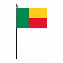 Benin national hand flag Benin country stick flag