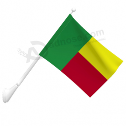 venta al por mayor bandera de poliéster benin montada en la pared del país