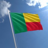Factory price polyester Benin country national flag