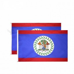 Double hemming fabric 100% polyester our national country belize flag