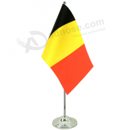 Polyester mini office Belgium table top flag