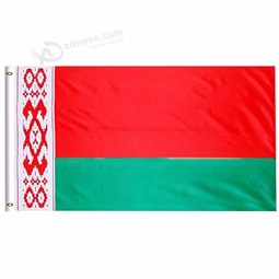 2019 Belarus National Flag 3x5 FT 90X150CM Banner 100D Polyester Custom flag metal Grommet