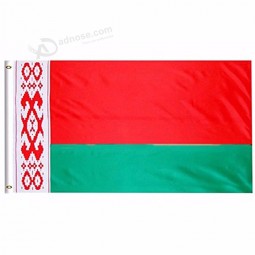 2019 bandera nacional de bielorrusia 3x5 FT 90x150cm banner 100d poliéster bandera personalizada arandela de metal