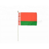 High quality Belarus hand waving flag hand held flag pole holder