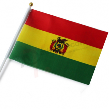 Bolivia national hand flag Bolivia country stick flag