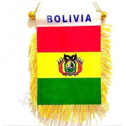 Bolivian car flag rearview mirror window mini Bolivia flag
