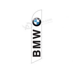venta al por mayor bandera de plumas BMW personalizada azul
