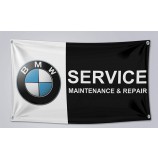 BMW Service Flag Banner 3x5 ft Maitenance & Repair Car Garage Black Horizontal
