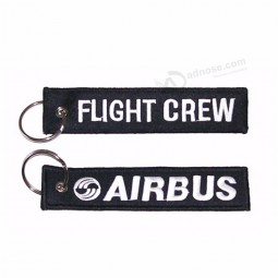 double sided fabric key chains for airbus pilot