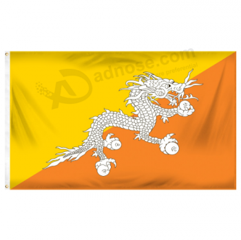 wholesale polyester bhutan national flag factory