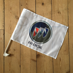 wholesale Custom Buick car window flag with plastic pole
