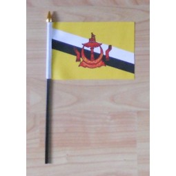 bandera de mano de país de brunei de alta calidad al por mayor cusotm - pequeña