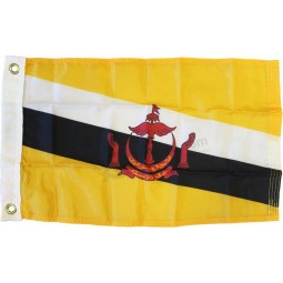 brunei personalizado al por mayor - bandera mundial de nylon de 12 