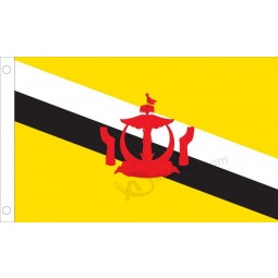 bandera de país de brunei de nylon al aire libre de encargo al por mayor de alta calidad, 3 pies por 5 pies