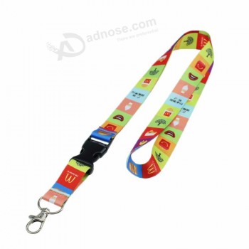 sublimation polyester lanyard with printing country flags