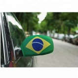Fast Delivery Stock Brazil car wing mirror cover flag