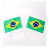 Cheap Custom Made Small Size Brazil Hand Held Waving Flags