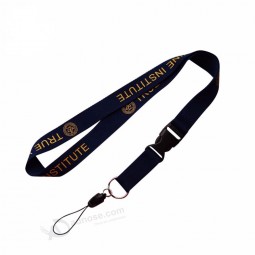custom neck strap No minimum order printed polyester lanyards badge holder