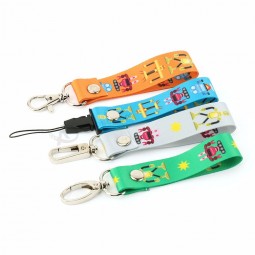 high quality cheap printed custom polyester lanyard badge holder