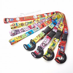 Polyester custom tubular printing lanyards badge holder