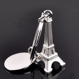 Original New Novelty Silver Eiffel Tower Keychain For Women Trinket Charm Men's Key Chain Ring Holder Car Jewelry Gift Souvenirs
