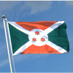 Outdoor Hanging Burundi Flag Polyester Material Country Burundi Flag