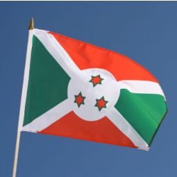 Burundi national hand flag / Burundi country stick flag