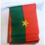 Burkina Faso 6 Meters Bunting Flag 20 Flags 9'' x 6'' - Burkinabé String Flags 15 x 21 cm
