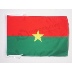 Burkina Faso Flag 18'' x 12'' Cords - Burkinabé Small Flags 30 x 45cm - Banner 18x12 in
