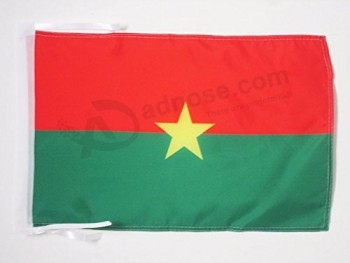 burkina faso flag 18'' x 12'' cords - burkinabé small flags 30 x 45cm - banner 18x12 in
