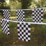 custom racing dancing bunting Flag Racing squares Checkered string flag
