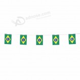 그랜드 오프닝을위한 브라질 깃발 천 배너 문자열 플래그