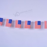 American Bunting Flag Custom Polyester USA String Flag With High Quality