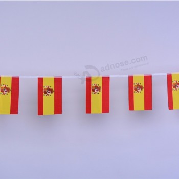 bandeira de corda de espanha personalizada, bandeira de estamenha de espanha