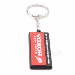 Personalised Rubber 3D Keyring Novelty Keychain Key fob Custom Tags