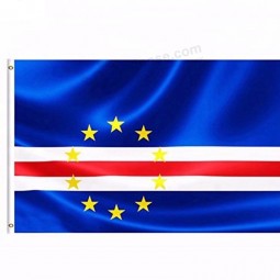 Dark blue 210D Nylon Embroidered pro-design online Cape Verde flag