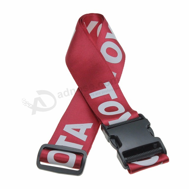 Personalized custom PP material made lockable luggage cover belt strap