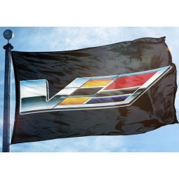 Cadillac V-series flag banner 3x5 ft Garaje para automóviles motores generales rendimiento negro