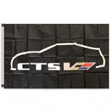Mountfly Cadillac CTS V Racing Flag Banner 3x5Feet Man Cave