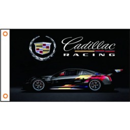 Car flag cadillac-escala bander 3x5ft car banner 100d poliester car bandera