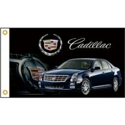 Bandera de coche de alta calidad personalizada al por mayor cadillac banner 3ftx5ft 100% poliéster 04