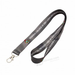 retractable key chain lanyard blank with logo custom one/two clips lanyards