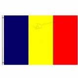 Wholesale custom high quality 100% Polyester 90*150cm /3*5ft Chad Flags