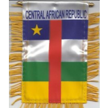 república centroafricana Ventana de vista trasera del coche bandera colgante