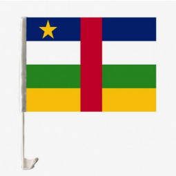 Outdoor polyester Central African Republic national car window flag