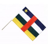 National hand held flag of Central African Republic country waving flags