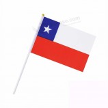 Bandeira de país nacional de onda profissional personalizada do Chile