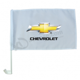 poliéster mini bandera publicitaria de chevrolet para la ventanilla del coche