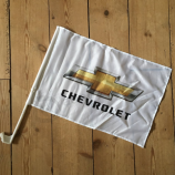 kundenspezifisches Drucken gestrickte Polyester-Chevrolet-Autofenster-Werbungsflagge