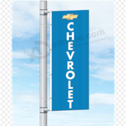 impresión personalizada banner de poste de chevrolet para publicidad